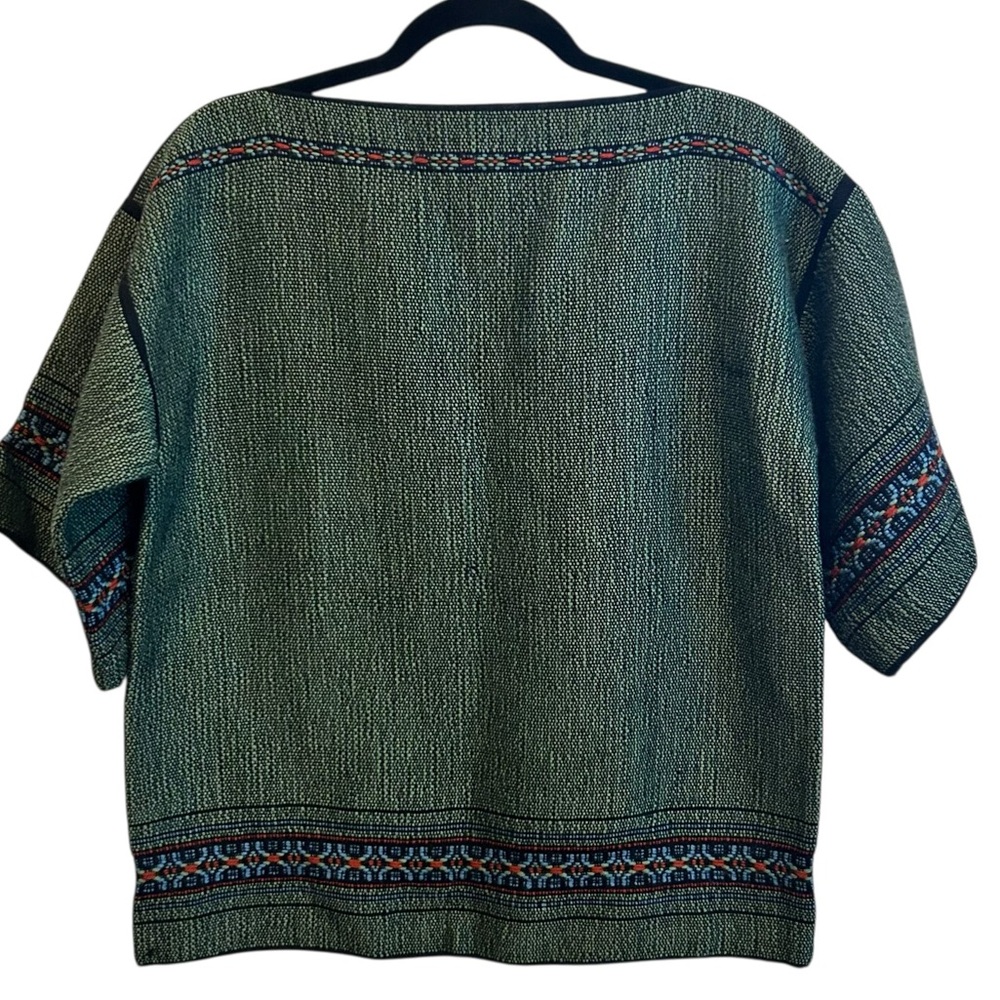 Vintage Hand Woven Boxy Top Large